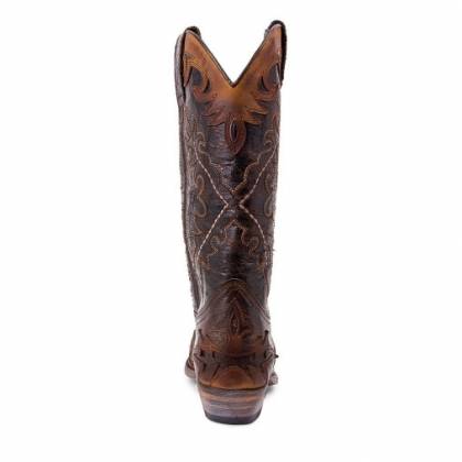 Cizme Cowboy Unisex 9669 Cuervo Flota Tan-Barbados Quercia · Maro  - 3
