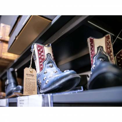 Botine Casual Damă SENDRA BOOTS 10600 · Albastru / Roșu / Alb  - 1