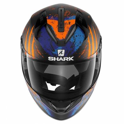 Cască Moto Integrală SHARK RIDILL STRATOM · Negru /Mov / Portocaliu  - 1