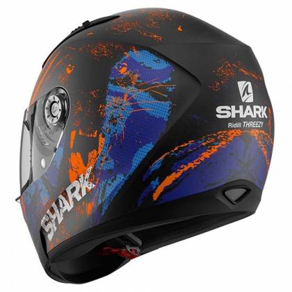 Cască Moto Integrală SHARK RIDILL STRATOM · Negru /Mov / Portocaliu  - 2