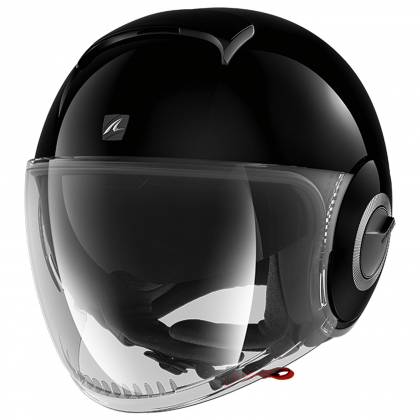Cască Moto Open Face SHARK NANO BLANK · Negru  - 0