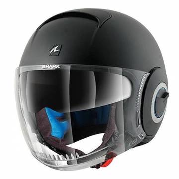 Cască Moto Open Face SHARK NANO BLANK · Negru Mat  - 0