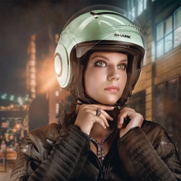 Cască Moto Open Face SHARK NANO CRYSTAL · Negru  - 5