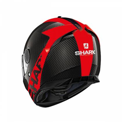 Cască Moto Integrală SHARK SPARTAN CARBON SKIN · Negru / Roșu  - 2