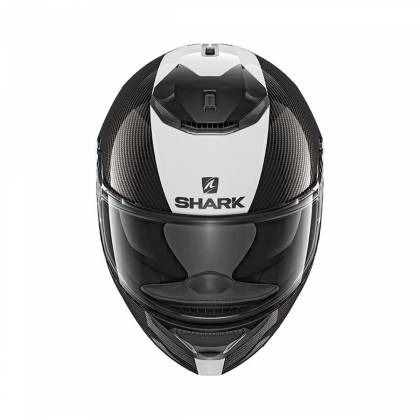 Cască Moto Integrală SHARK SPARTAN CARBON SKIN · Negru / Alb  - 1