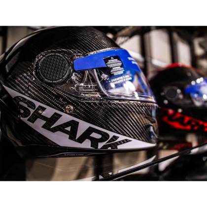 Cască Moto Integrală SHARK SPARTAN CARBON SKIN · Negru / Alb  - 4