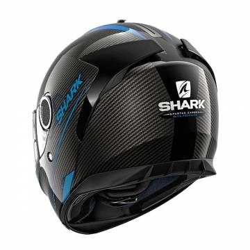 Cască Moto Integrală SHARK SPARTAN CARBON SILICIUM · Negru / Albastru  - 1