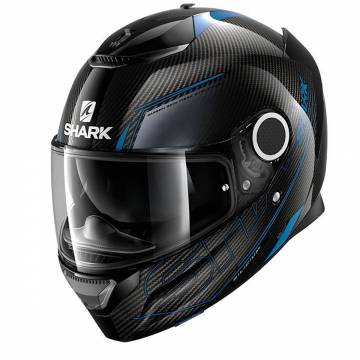 Cască Moto Integrală SHARK SPARTAN CARBON SILICIUM · Negru / Albastru  - 0