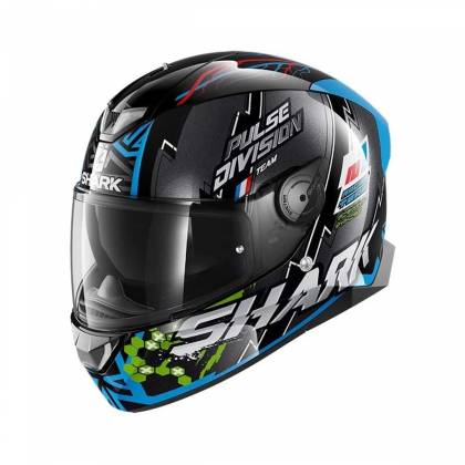 Cască Moto Integrală SHARK SKWAL 2.2 NOXXYS cu Lumini LED · Negru / Albastru / Verde  - 0