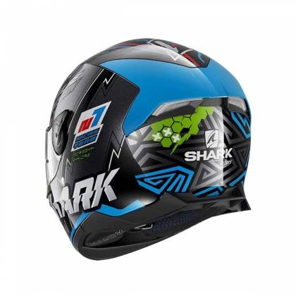 Cască Moto Integrală SHARK SKWAL 2.2 NOXXYS cu Lumini LED · Negru / Albastru / Verde  - 2
