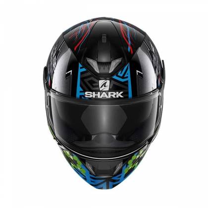 Cască Moto Integrală SHARK SKWAL 2.2 NOXXYS cu Lumini LED · Negru / Albastru / Verde  - 1
