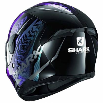 Cască Moto Integrală SHARK D-SKWAL 2 SHIGAN · Negru / Mov / Verde  - 2
