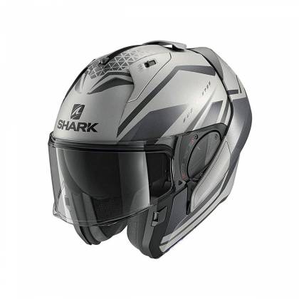 Cască Moto Modulară SHARK EVO ES YARI · Gri / Negru Mat  - 1