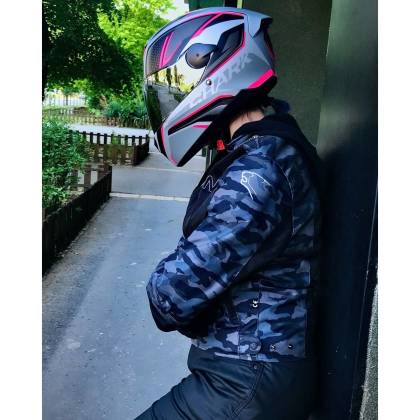 Cască Moto Integrală SHARK D-SKWAL 2 DAVEN · Negru / Gri / Roz  - 2