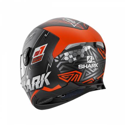 Cască Moto Integrală SHARK SKWAL 2 NOXXYS  cu Lumini LED · Negru / Portocaliu Mat  - 1