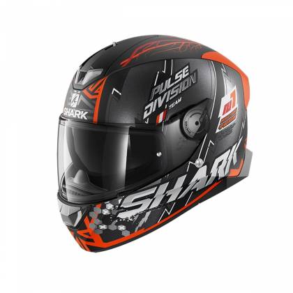 Cască Moto Integrală SHARK SKWAL 2 NOXXYS  cu Lumini LED · Negru / Portocaliu Mat  - 0