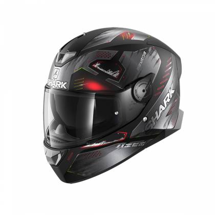 Cască Moto Integrală SHARK SKWAL 2 VENGER cu Lumini LED · Negru / Gri / Roșu Mat  - 0