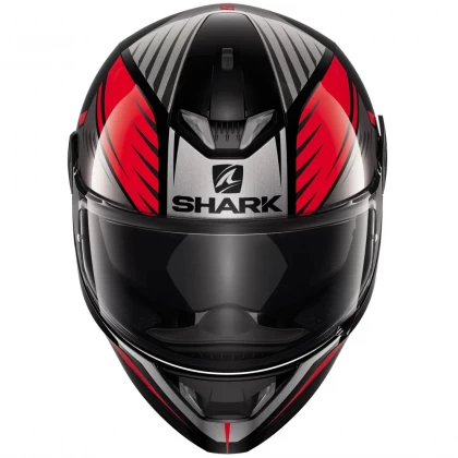 Cască Moto Integrală SHARK SKWAL 2 HALLDER cu Lumini LED · Negru / Roșu / Gri  - 1