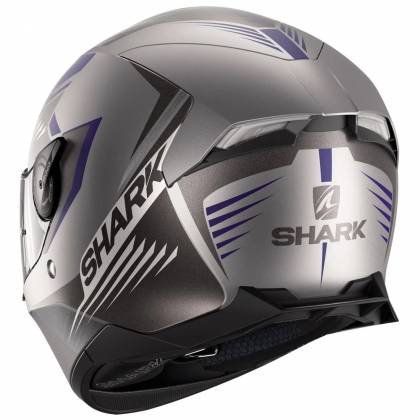 Cască Moto Integrală SHARK SKWAL 2 HALLDER cu Lumini LED · Albastru / Negru / Gri  - 2