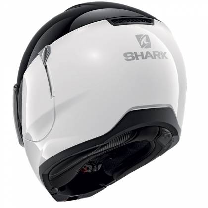 Cască Moto Flip Up SHARK EVOJET DUAL BLANK · Negru / Alb  - 5