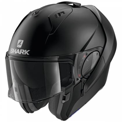 Cască Moto Modulară SHARK EVO ES BLANK · Negru Mat  - 2