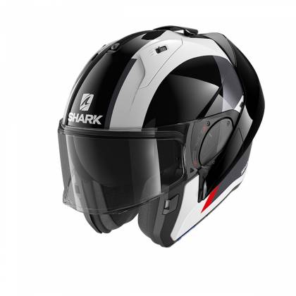 Cască Moto Modulară SHARK EVO ES ENDLESS · Roșu / Negru / Alb  - 3