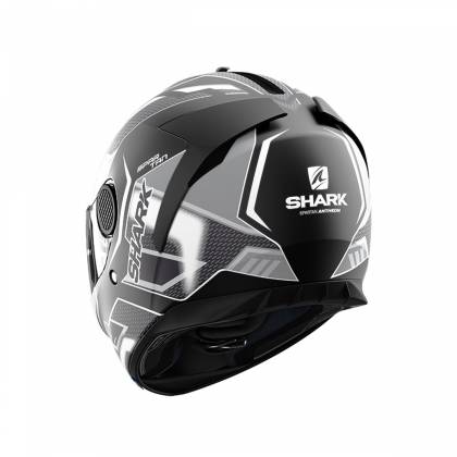 Cască Moto Integrală SHARK SPARTAN ANTHEON · Negru / Alb Mat  - 1