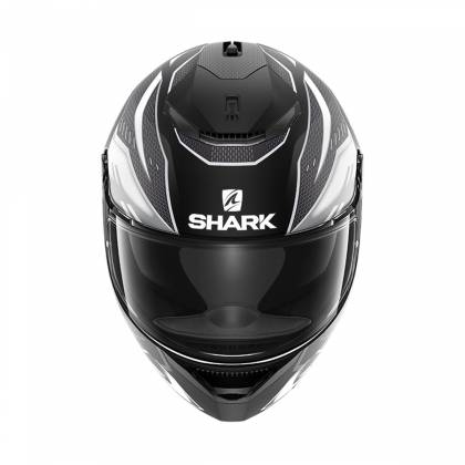 Cască Moto Integrală SHARK SPARTAN ANTHEON · Negru / Alb Mat  - 2