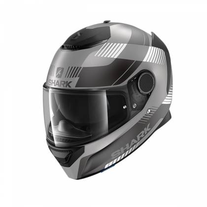 Cască Moto Integrală SHARK SPARTAN STRAD · Gri / Argintiu / Negru  - 0