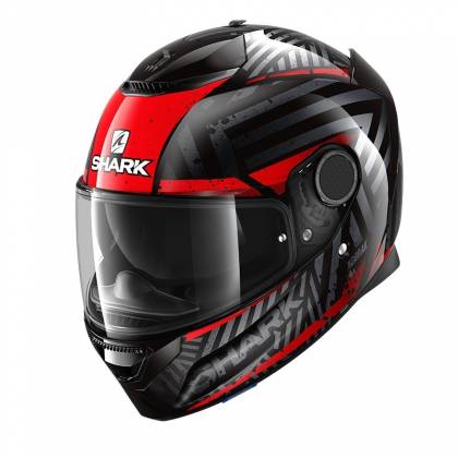 Cască Moto Integrală SHARK SPARTAN 1.2 KOBRAK · Negru / Roșu  - 0