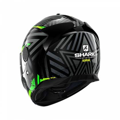 Cască Moto Integrală SHARK SPARTAN 1.2 KOBRAK · Negru / Galben / Verde  - 2