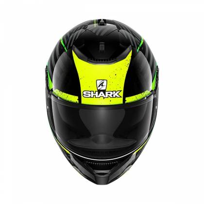 Cască Moto Integrală SHARK SPARTAN 1.2 KOBRAK · Negru / Galben / Verde  - 1