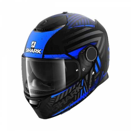 Cască Moto Integrală SHARK SPARTAN 1.2 KOBRAK · Negru / Albastru Mat  - 0