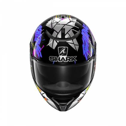 Cască Moto Integrală SHARK SPARTAN 1.2 REPLICA LORENZO CATALUNYA · Negru / Albastru / Roșu  - 1