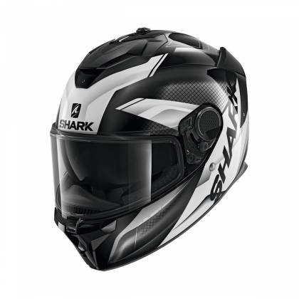 Cască Moto Integrală SHARK SPARTAN GT ELGEN · Gri / Negru / Alb  - 0