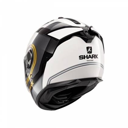 Cască Moto Integrală SHARK SPARTAN GT TRACKER · Alb / Negru / Auriu  - 2