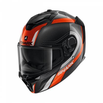 Cască Moto Integrală SHARK SPARTAN GT CARBON TRACKER · Gri / Alb / Portocaliu  - 0