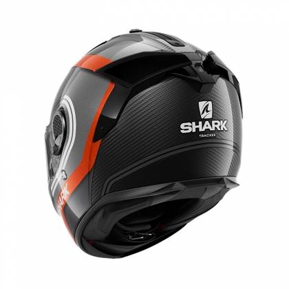 Cască Moto Integrală SHARK SPARTAN GT CARBON TRACKER · Gri / Alb / Portocaliu  - 2