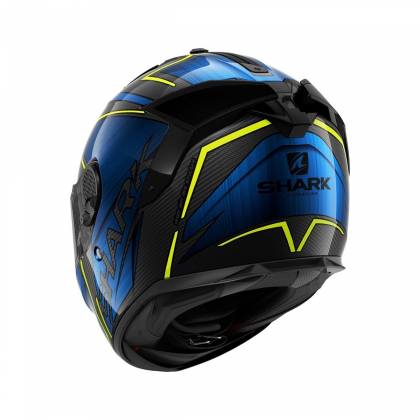 Cască Moto Integrală SHARK SPARTAN GT CARBON KROMIUM · Negru / Albastru / Galben  - 3