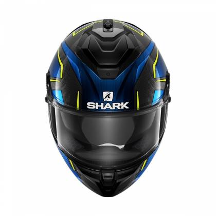 Cască Moto Integrală SHARK SPARTAN GT CARBON KROMIUM · Negru / Albastru / Galben  - 2