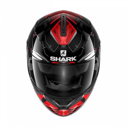 Cască Moto Integrală SHARK RIDILL MECCA  · Argintiu / Negru / Roșu  - 2