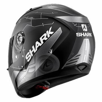 Cască Moto Integrală SHARK RIDILL MECCA · Negru / Argintiu Mat  - 2