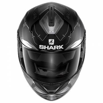 Cască Moto Integrală SHARK RIDILL MECCA · Negru / Argintiu Mat  - 3