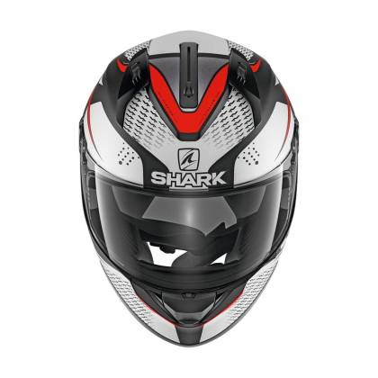 Cască Moto Integrală SHARK RIDILL STRATOM · Gri / Alb / Roșu Mat  - 1