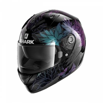 Cască Moto Integrală SHARK RIDILL 1.2 NELUM · Negru / Albastru / Mov  - 0