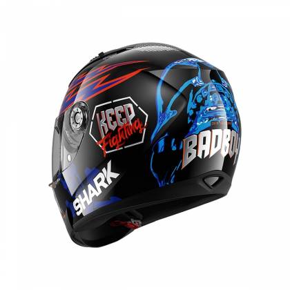 Cască Moto Integrală SHARK RIDILL CATALAN BADBOY · Albastru / Portocaliu / Negru  - 2