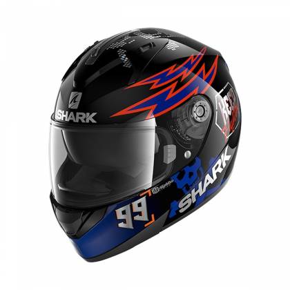 Cască Moto Integrală SHARK RIDILL CATALAN BADBOY · Albastru / Portocaliu / Negru  - 0
