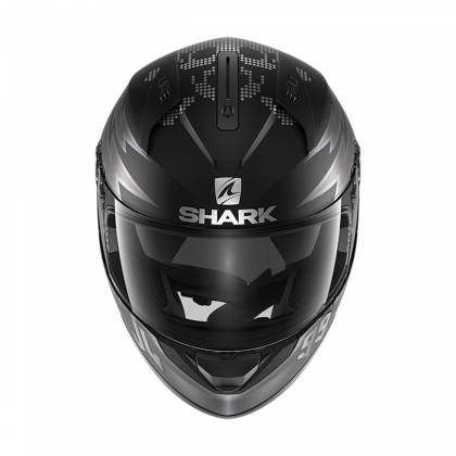 Cască Moto Integrală SHARK RIDILL 1.2 CATALAN BAD BOY · Negru / Argintiu Mat  - 1