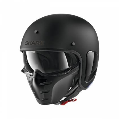 Cască Moto Open Face SHARK S-DRAK 2 BLANK · Negru Mat  - 0