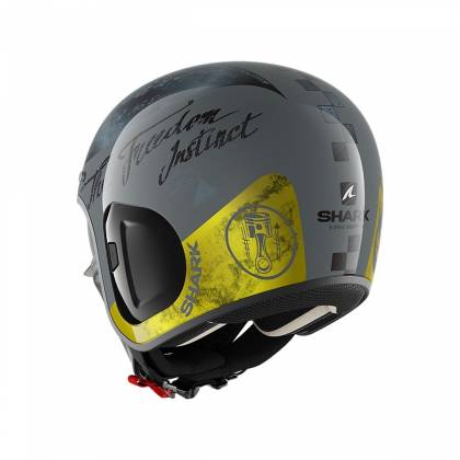 Cască Moto Open Face SHARK S-DRAK 2 TRIPP IN · Gri / Galben  - 2